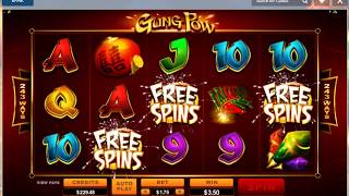 GUNG POW Asian Theme Online Slot Machine Live Play Free Spins Nice BONUS Win