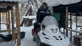 Предновогодняя поездка на охотничью избушку и ночёвка в ней