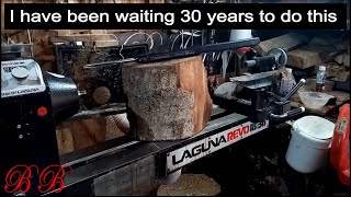 Woodturning an Irish Walnut bowl