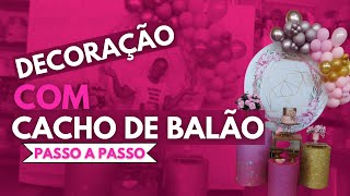 DECORAÇÃO FÁCIL MULHER COM CACHOS DE BALÃO