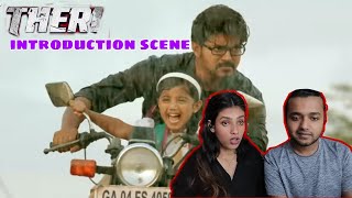 Theri introduction scene Reaction | thalapathy vijay | COUPLE REACTION