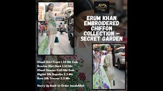 Erum Khan Embroidered Chiffon Collection - Eruptive Franzia | Premium Designer Outfit