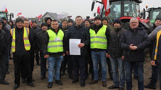 Ogólnopolski protest rolników w Ostrowi Mazowieckiej (09.02.2024)