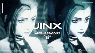 ARCANE SEASON 2 || ACT 2 || JINX || SCENE PACK || 4K