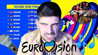 🎤 Reacción a las CANCIONES de EUROVISION 2023 (SEMIFINAL 2) 🎤