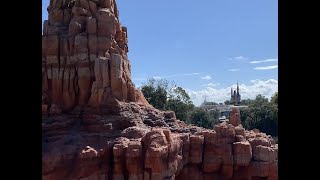 9 year old riding Big Thunder Mountain Railroad with mom at Disney World!  She had a blast!