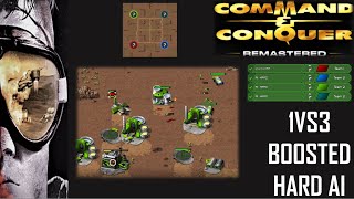 /Command & Conquer Remastered/ (Skirmish) 1VS3 BOOSTED HARD AI  I The Wealth I