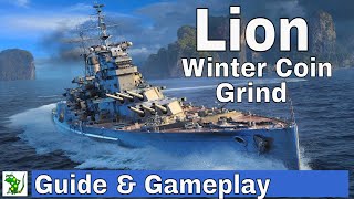 Lion (Winter Coin Grind) - World of Warships Legends - Guide & Gameplay