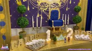 Prince Themed Birthday Party | Princesses & Princes