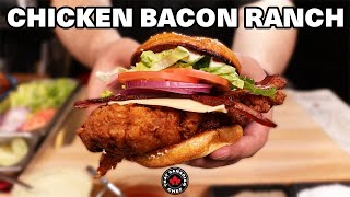 THE G.O.A.T. CHICKEN BACON RANCH SANDWICH - it's the size of your head!