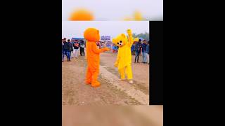 Double Teddy Bear Crazy Dance On Mela🔥😱🤣#shorts #tranding #vairalshort #tiktok #teddybear #comedy #