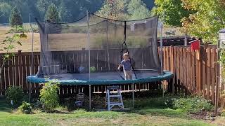 Madden on the outside of the Trampoline - 25 September 2022