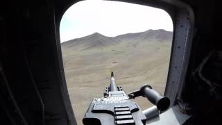 M240 Helicopter Door Gunner in Afghanistan CH-46 Phrog