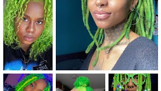 TRENDING AND CAPTIVATING GREEN HAIRSTYLES IDEAS FOR BLACK LADIES