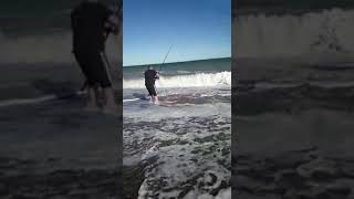 Pesca raya en el primer cañadon rawson chubut