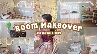 Aesthetic Cozy Room Makeover, Pinterest Inspired, Mini Kitchen, All Buy on Shopee ˚˖𓍢ִ໋🌷͙֒✧˚.🎀༘⋆