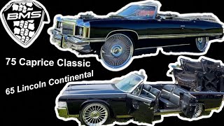 75 Caprice Classic Convertible on 26' Forgiatos & 65 Lincoln Continental on 26” Forgiatos