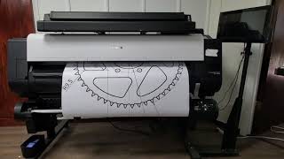 CANON TX-4000 44-inch Color Large Format Printer - Black and White Print Test