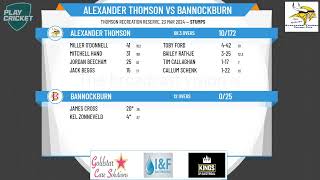 Geelong CA - Senior Men GCA 3 2nd XI - GRAND FINAL - Alexander Thomson v Bannockburn - Day 1