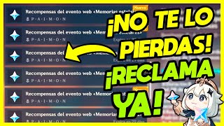 CONSIGUE MUCHAS PROTOGEMAS POR TIEMPO LIMITADO EN EL EVENTO WEB MEMORIAS ESTELARES | GENSHIN IMPACT