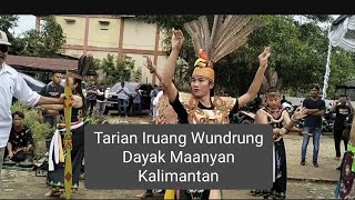 Tarian Iruang Wundrung Dayak Maanyan ,Meriahkan Pendaftaran Calon Bupati M.Yamin-Adi Mula Nakalelu