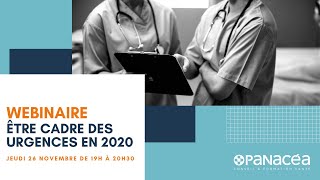 Webinaire "Être cadre des urgences en 2020"