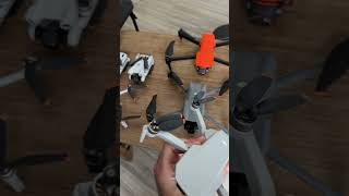 Drone size comparison mini 2 vs mini 4 pro/ mini 3 pro, Air 3, Mavic 3 #drone #air3 #mini4pro