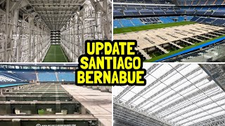 LAPANGAN TERCANGGIH DI DUNIA! Update Santiago Bernabeu! Tes Retractable Pitch, Green House, Fasad