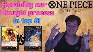 Regional Champ commentates our TOP 8 feature match!! Jesse Borel || One Piece TCG