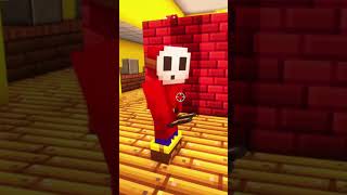 Shy Guy Shoes! #mariominecraft #minecraftshorts #minecraft #mariokart #shorts #shyguy