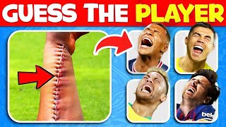 Guess the INJURY, Red Card, Sad Moments of Player 🤕 🟨 Football Quiz about Ronaldo, Messi, Neymar