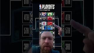 NBA Playoffs bracket is set!  #nbaplayoffs #playoffs #greenscreen