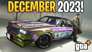 NEW GTA Plus BENEFITS FOR DECEMBER 2023! NEW Vinewood Car Garage,  NEW Car & MORE!