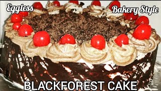 BLACKFOREST CAKE #Eggless #Bakery Style # How to make Classic Eggless Black Forest Cake