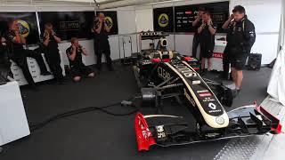 Lotus F1 Car playing Happy Birthday