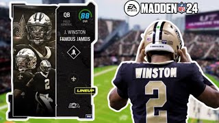 JAMEIS WINSTON MAKES A CASE FOR #1 QB IN MUT | MADDEN ULTIMATE TEAM 24 GAMEPLAY