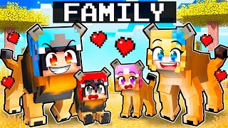 Having a LION FAMILY in Minecraft!