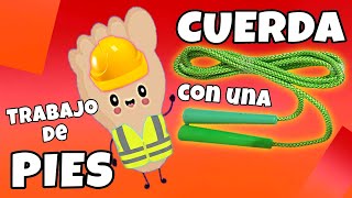 TRABAJO DE PIES 🦶CON 1 CUERDA!🐍