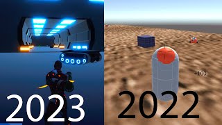 my final game project journey (2022 v 2023) - (prototype vs final )