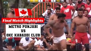 Final Match Highlights | Toronto Kabaddi Cup 2022 | Canada Kabaddi | PunjabiMuzikTown