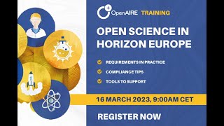 Webinar - 2nd Horizon Europe Open Science requirements in practice