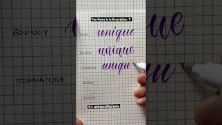 Writing one word in 5 different Brush Styles #calligraphy #youtubeshorts