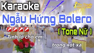 Karaoke Ngẫu Hứng Bolero Tone Nữ Dễ Hát || Thu Thuyền Channel