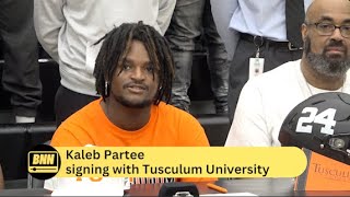 Kaleb Partee signs with Tusculum University