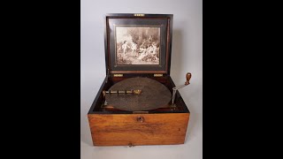 Antique Polyphon Disc Music Box