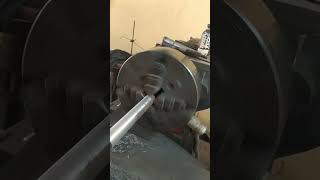 lathe machine turning operation live centre #lathe #machine #bigindustry