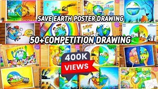 save Earth poster drawing// save Earth chart paper drawing idea #artandcraft #drawing#trendingvideo