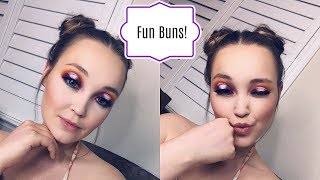 Space Bun Tutorial for THIN hair!| Amber Rousey