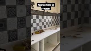 Kitchen design #workinprogress #shorts #youtubeshorts #youtubeislife #interiordesign #kitchen