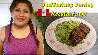 TALLARINES VERDES PERUANOS - RECETA FACIL Y CASERA / PERUANA EN SUIZA